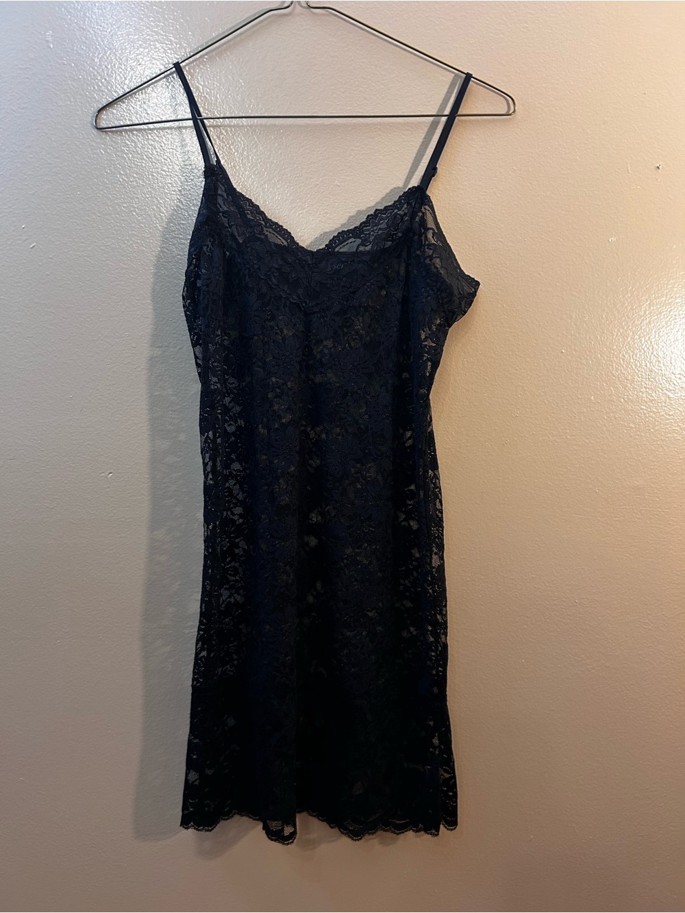 Wet Seal Black Lace Camisole Slip